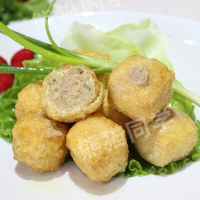 Authentic Stuffed Tofu with Savory Meat Filling (豆腐酿肉) - Bulk Pack (2.5kg * 4 Packs)