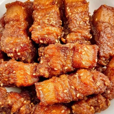 Premium Crispy Golden Pork Belly - 1kg x 10 Packs Bulk Wholesale