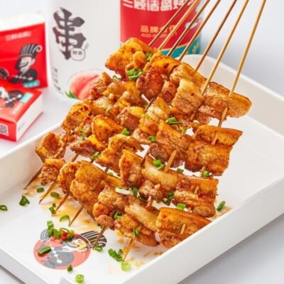 Pork Belly Skewers (10 Packs x 20 Skewers)
