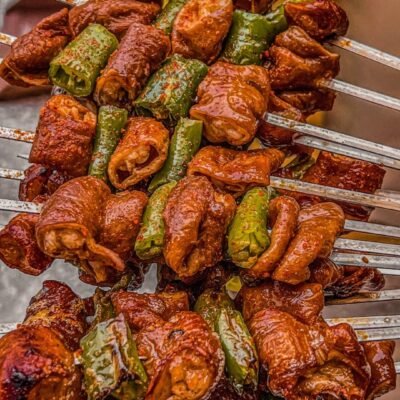 Pickled Pepper Pork Intestine Skewers (10 Packs x 15 Skewers)